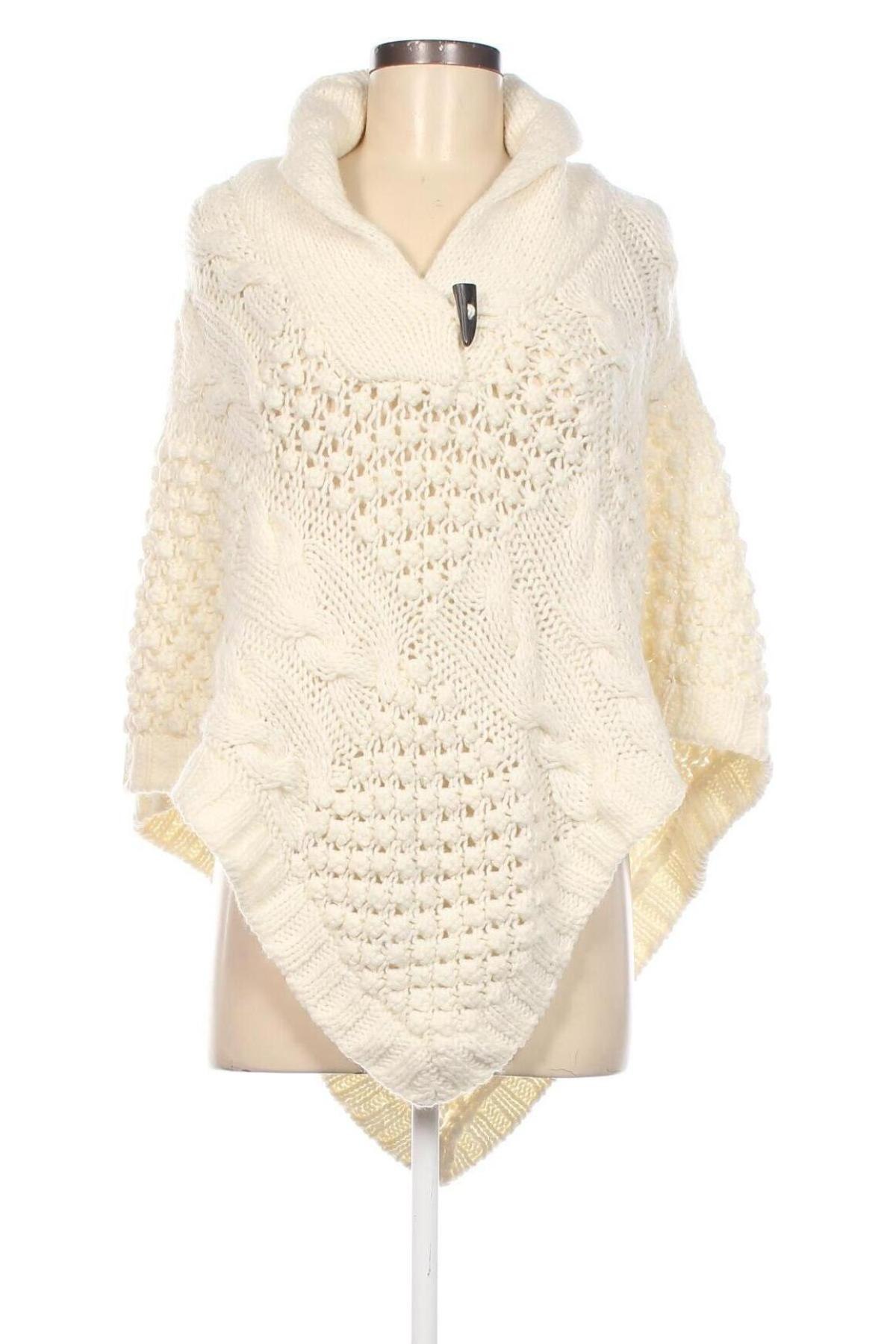 Poncho H&M L.O.G.G., Mărime M, Culoare Alb, Preț 46,06 Lei