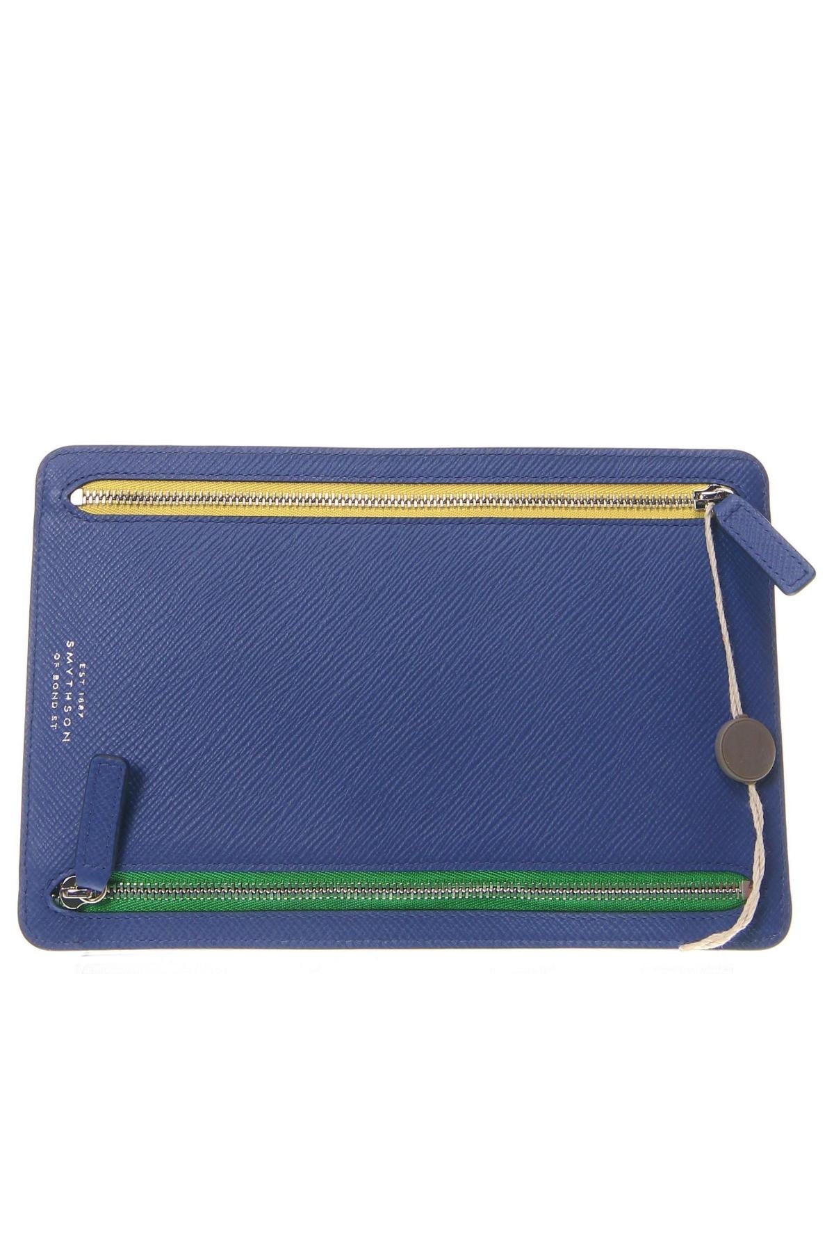 Portmoneu Smythson, Culoare Albastru, Preț 1.128,95 Lei