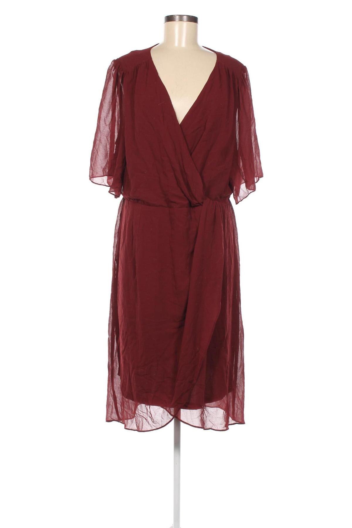 Kleid City Chic, Größe 3XL, Farbe Rot, Preis € 40,36