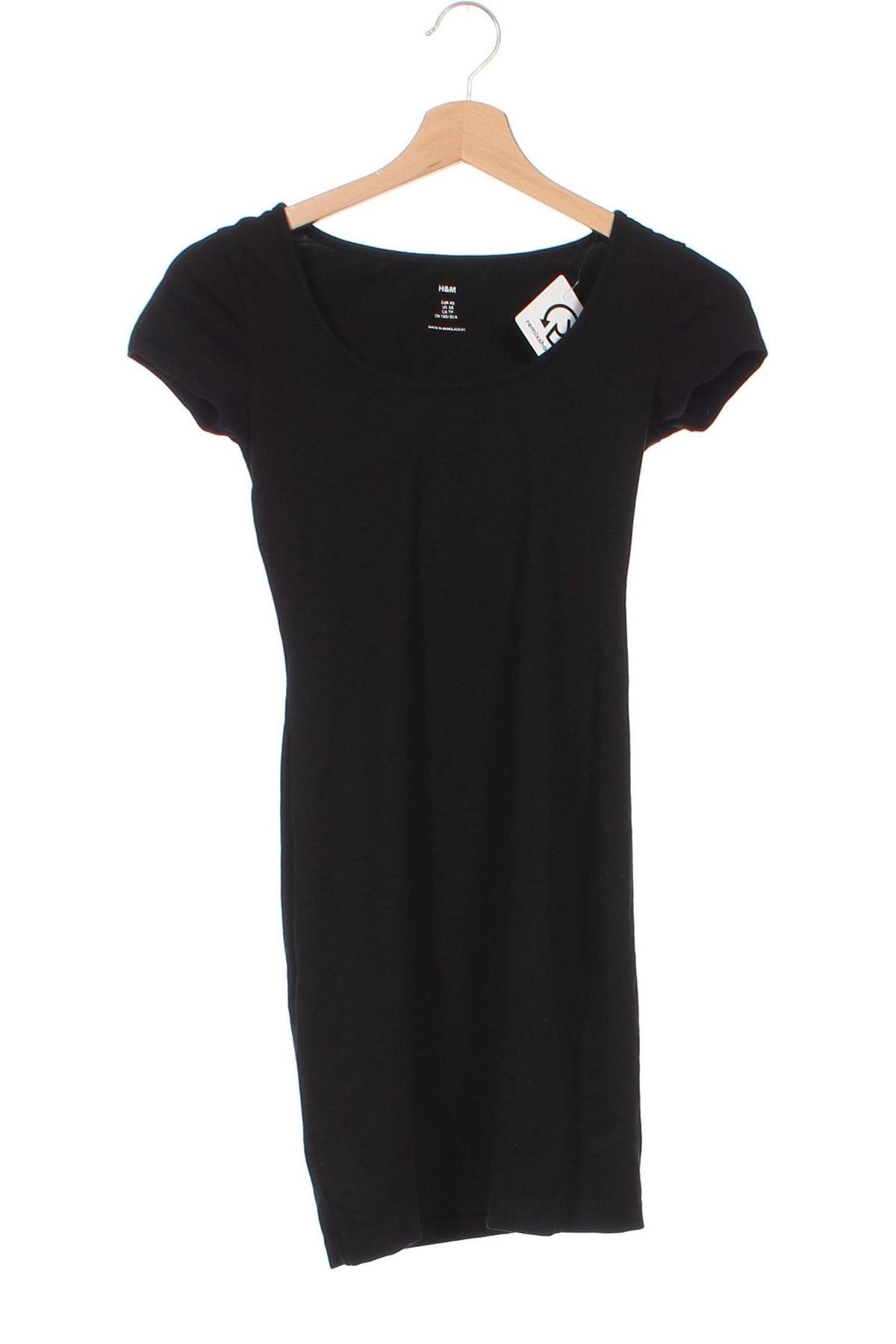 Šaty  H&M, Veľkosť XS, Farba Čierna, Cena  7,12 €