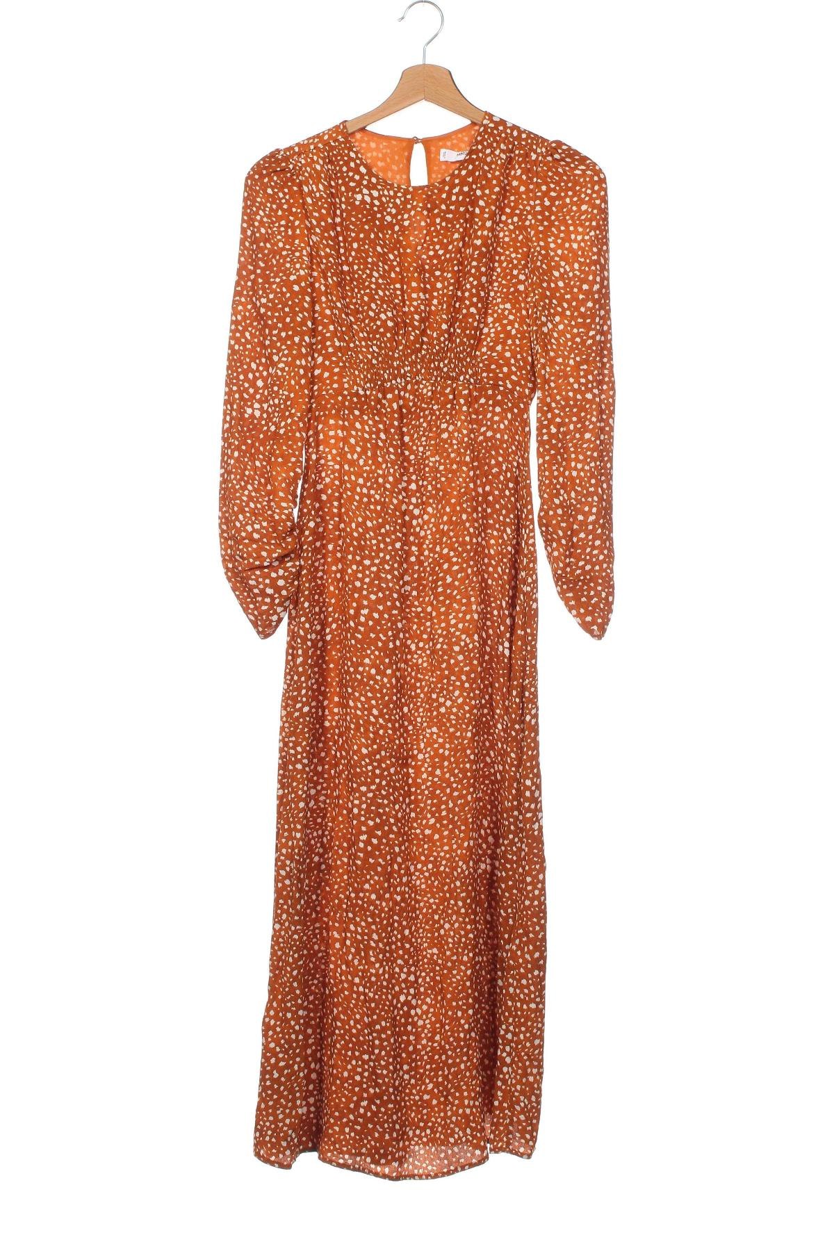 Kleid Mango, Größe XXS, Farbe Braun, Preis 13,68 €