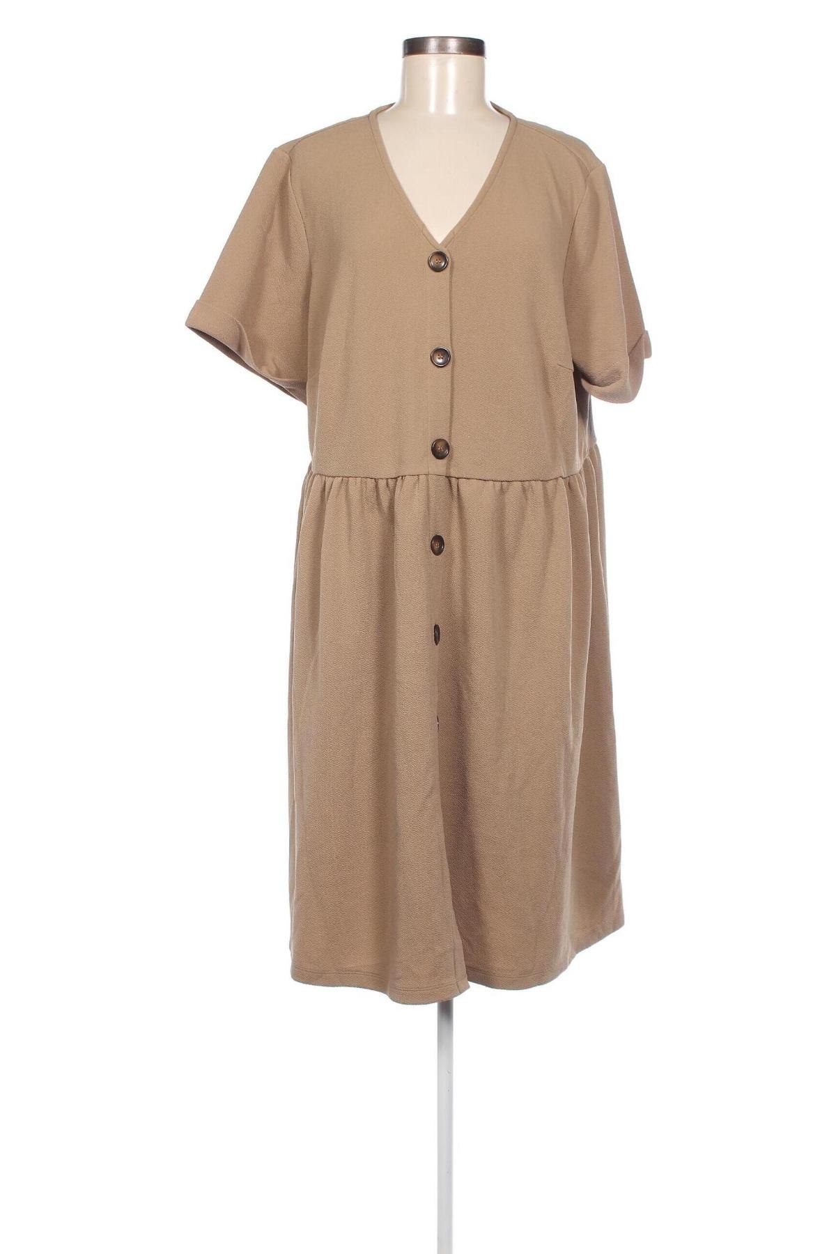 Kleid ONLY Carmakoma, Größe M, Farbe Beige, Preis € 18,99