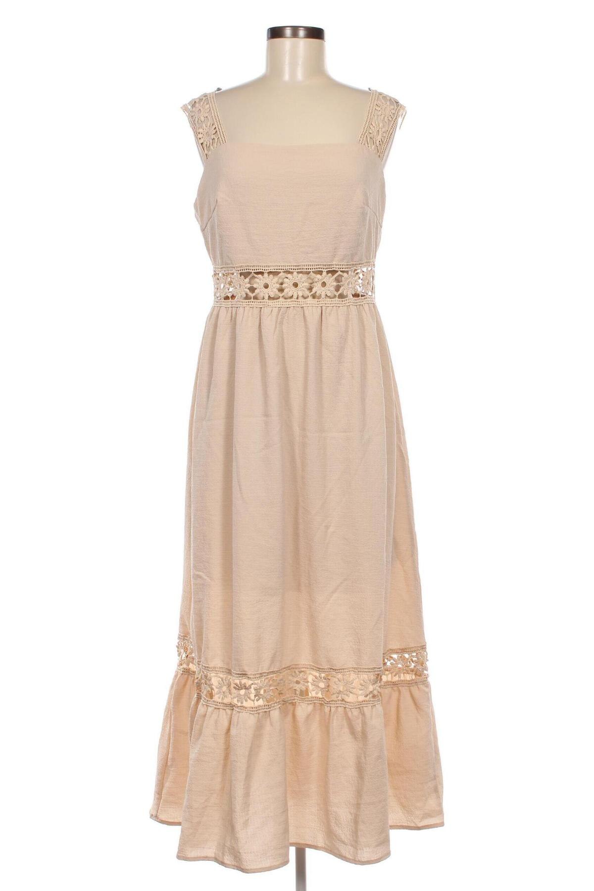 Kleid SHEIN, Größe L, Farbe Beige, Preis 12,12 €