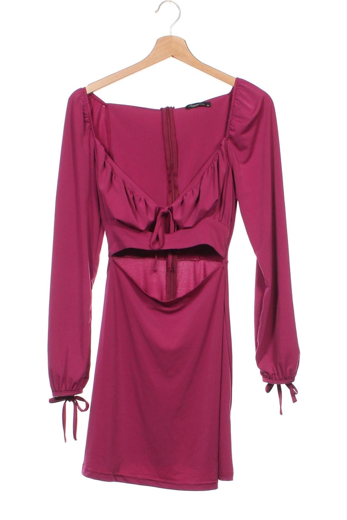 Šaty  Trendyol, Velikost XS, Barva Růžová, Cena  400,00 Kč