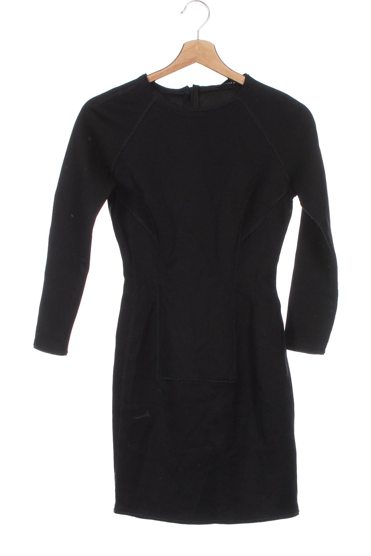 Šaty  Zara, Veľkosť XS, Farba Čierna, Cena  32,95 €