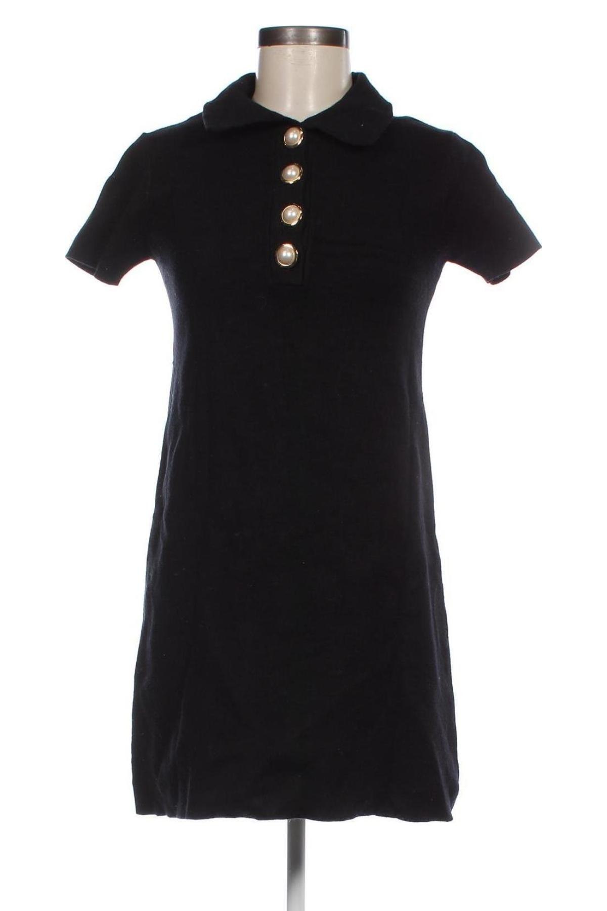 Rochie Zara Knitwear, Mărime M, Culoare Negru, Preț 63,16 Lei