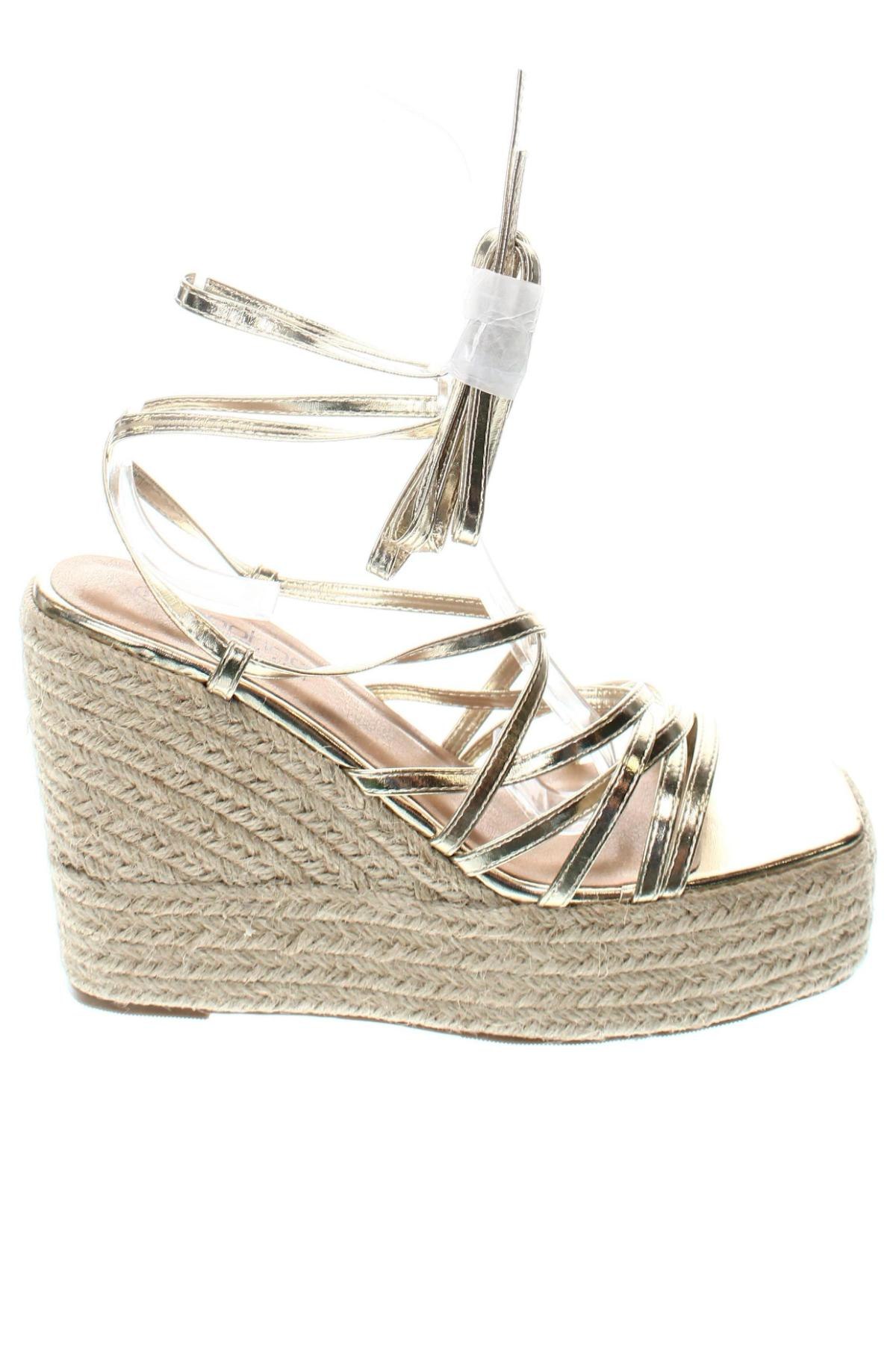 Sandalen Boohoo, Größe 41, Farbe Golden, Preis € 15,66