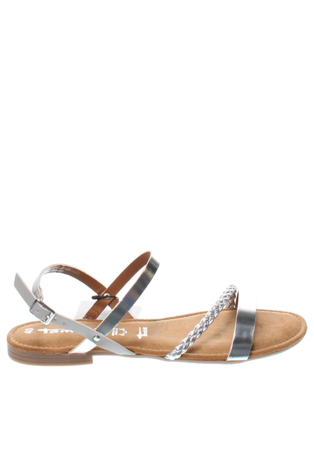 Sandalen Tamaris, Größe 40, Farbe Silber, Preis 47,94 €