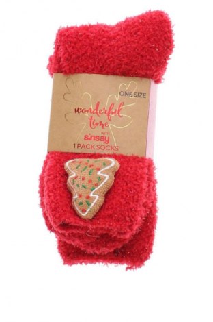 Strümpfe Sinsay, Größe M, Farbe Rot, Preis € 3,99