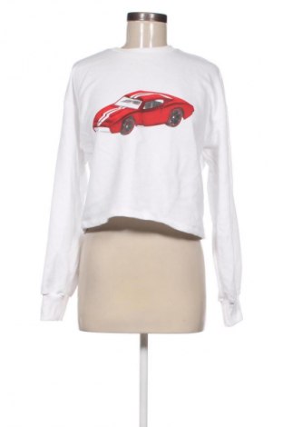 Damen Shirt Bershka, Größe L, Farbe Weiß, Preis 9,64 €
