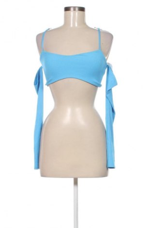 Bluză de femei Bershka, Mărime S, Culoare Albastru, Preț 64,99 Lei