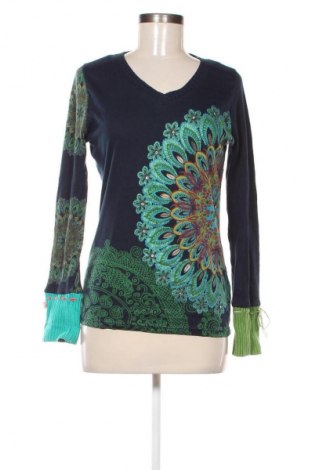 Дамска блуза Desigual, Размер L, Цвят Многоцветен, Цена 41,99 лв.