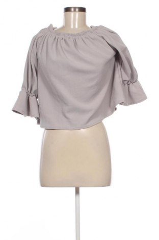 Bluzka damska Glamour Babe, Rozmiar M, Kolor Szary, Cena 62,99 zł