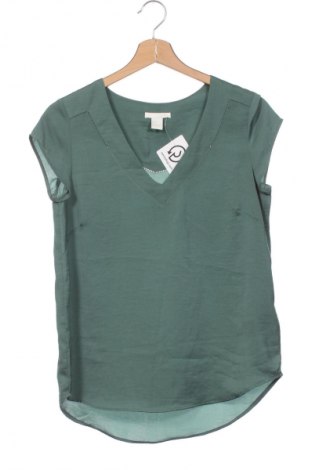 Bluzka damska H&M, Rozmiar XS, Kolor Zielony, Cena 44,77 zł