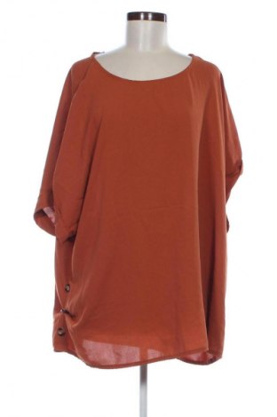 Дамска блуза SHEIN, Размер 4XL, Цвят Кафяв, Цена 13,99 лв.