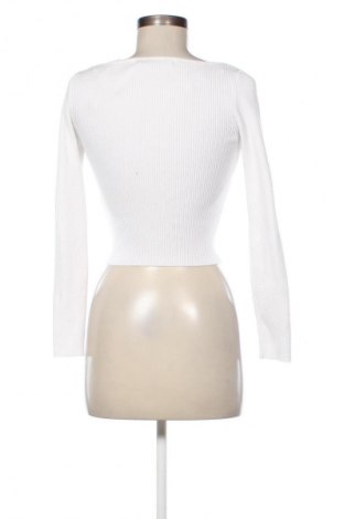 Damen Strickjacke Bershka, Größe S, Farbe Weiß, Preis € 11,99