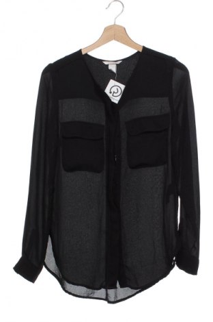 Dámska košeľa  H&M, Veľkosť XS, Farba Čierna, Cena  11,95 €