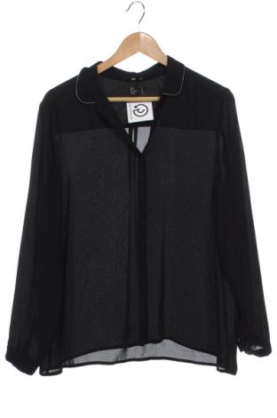 Γυναικείο πουκάμισο H&M, Μέγεθος XS, Χρώμα Μαύρο, Τιμή 13,11 €