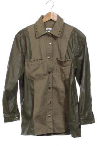 Cămașă de femei Zara, Mărime XS, Culoare Verde, Preț 41,99 Lei