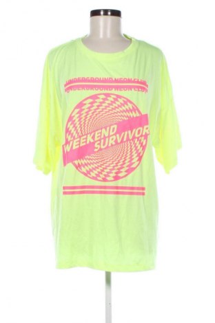 Damski T-shirt Clockhouse, Rozmiar XL, Kolor Żółty, Cena 39,08 zł