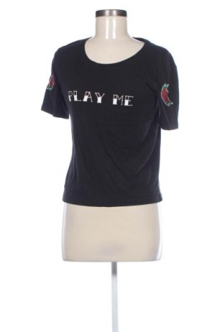 Damski T-shirt Cropp, Rozmiar S, Kolor Czarny, Cena 40,45 zł