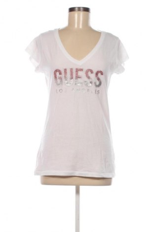 Γυναικείο t-shirt Guess, Μέγεθος L, Χρώμα Λευκό, Τιμή 17,14 €