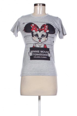 Damen T-Shirt Minnie Mouse, Größe S, Farbe Grau, Preis 12,99 €