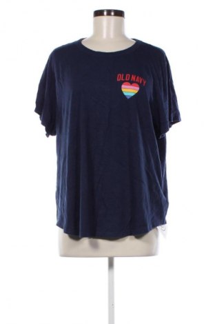 Γυναικείο t-shirt Old Navy, Μέγεθος XXL, Χρώμα Μπλέ, Τιμή 9,51 €