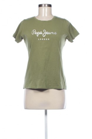 Tricou de femei Pepe Jeans, Mărime L, Culoare Verde, Preț 115,16 Lei