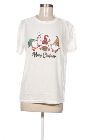 Γυναικείο t-shirt SHEIN, Μέγεθος XL, Χρώμα Λευκό, Τιμή 10,99 €