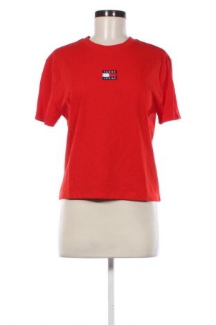 Damen T-Shirt Tommy Jeans, Größe S, Farbe Rot, Preis € 23,99
