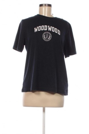 Damski T-shirt Wood Wood, Rozmiar XL, Kolor Niebieski, Cena 91,95 zł