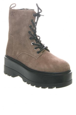 Damen Stiefeletten Calvin Klein Jeans, Größe 38, Farbe Beige, Preis € 179,99
