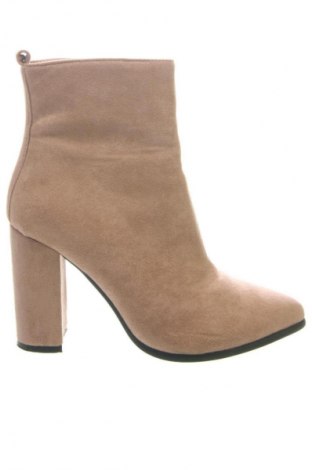 Botine de damă Ideal Shoes, Mărime 36, Culoare Bej, Preț 117,99 Lei
