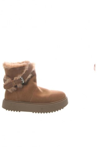 Damskie kozaki Zara, Rozmiar 36, Kolor Beżowy, Cena 103,99 zł
