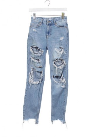 Blugi de femei Bershka, Mărime XXS, Culoare Albastru, Preț 79,00 Lei