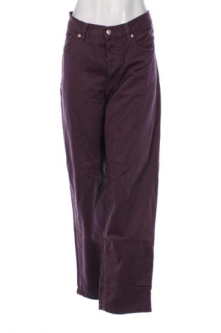 Damskie jeansy H&M, Rozmiar XL, Kolor Fioletowy, Cena 68,33 zł