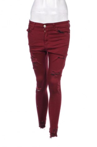 Damskie jeansy Unbranded, Rozmiar M, Kolor Czerwony, Cena 68,31 zł