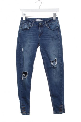 Blugi de femei Zara, Mărime S, Culoare Albastru, Preț 40,99 Lei