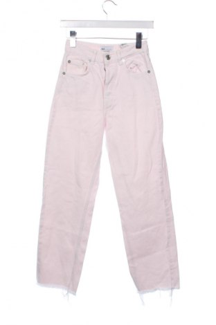 Damskie jeansy Zara, Rozmiar XXS, Kolor Różowy, Cena 50,00 zł