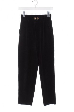 Pantaloni de velvet de femei Reserved, Mărime XS, Culoare Negru, Preț 71,99 Lei