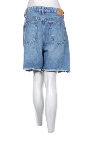 Pantaloni scurți de femei Bershka, Mărime L, Culoare Albastru, Preț 52,05 Lei