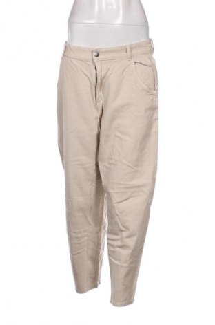 Damskie spodnie H&M, Rozmiar XL, Kolor Beżowy, Cena 67,41 zł
