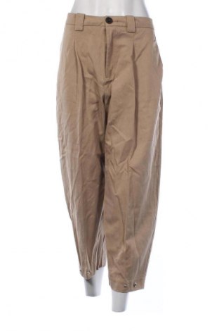 Damenhose Zara, Größe L, Farbe Beige, Preis 13,78 €
