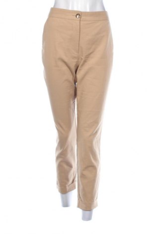 Damenhose Zara, Größe L, Farbe Beige, Preis 13,44 €