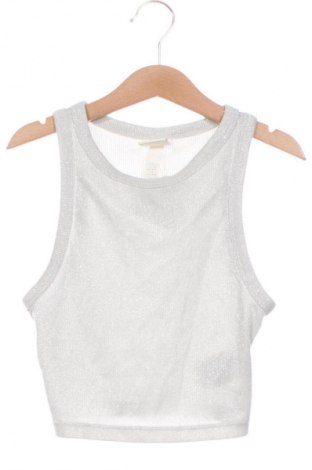 Γυναικείο αμάνικο μπλουζάκι H&M, Μέγεθος XS, Χρώμα Ασημί, Τιμή 10,99 €