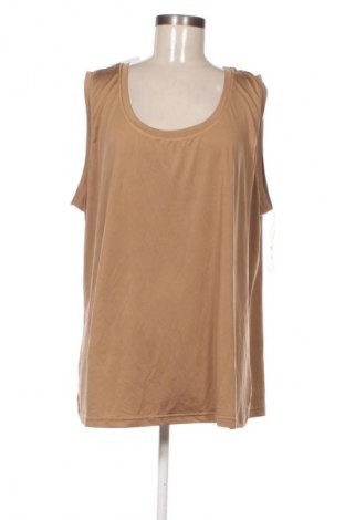 Γυναικείο αμάνικο μπλουζάκι Unbranded, Μέγεθος 4XL, Χρώμα Καφέ, Τιμή 10,99 €
