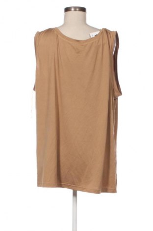 Γυναικείο αμάνικο μπλουζάκι Unbranded, Μέγεθος 4XL, Χρώμα Καφέ, Τιμή 10,99 €