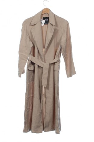 Trench de femei Zara, Mărime XS, Culoare Bej, Preț 154,93 Lei