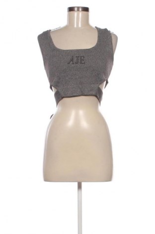 Γυναικείο τοπ Aje., Μέγεθος S, Χρώμα Γκρί, Τιμή 65,99 €